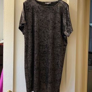 Black velvet sequence dress